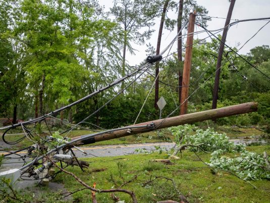 Hurricane Helene Response - Georgia 6-Pole and Wire 2-min