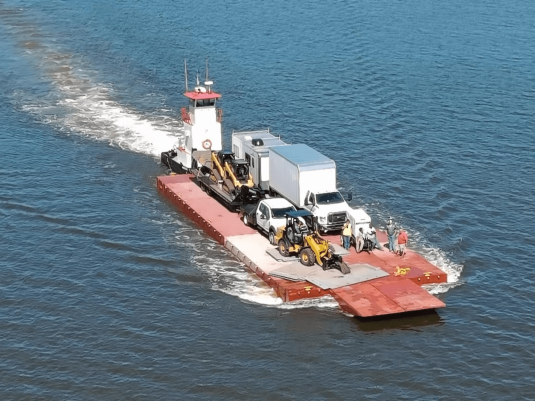 Hurricane Ian Response - Florida 4-Hurricane Ian - Sanibel Island Barge-min