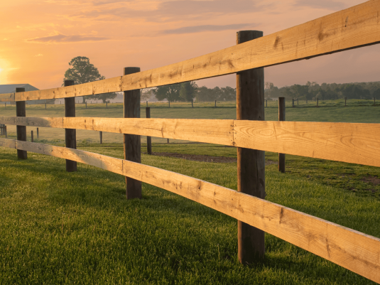 Fencing project in rural area